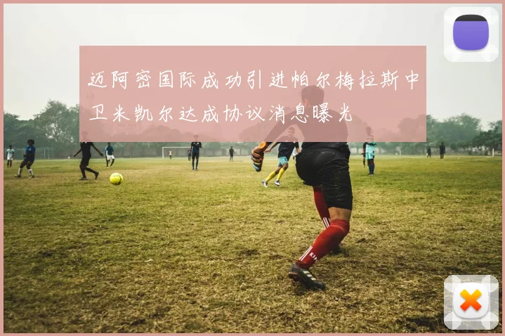 迈阿密国际成功引进帕尔梅拉斯中卫米凯尔达成协议消息曝光