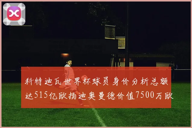 科特迪瓦世界杯球员身价分析总额达515亿欧扬迪奥曼德价值7500万欧