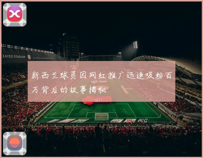 新西兰球员因网红推广迅速吸粉百万背后的故事揭秘